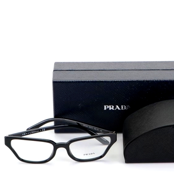 AUTHENTIC PRADA BLACK EYELASSES NIB - Picture 1 of 6